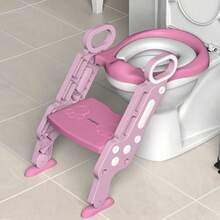 Baby/Children's Toilet Seat With Ladder, Folding, Assisted Potty Training Chair For Boys And Girls - Multicolor - View 9