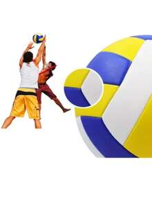Balon Voleyball Entrenamiento Numero 5 Exteriores/interiores Amarillo - Blanco - Ver 3