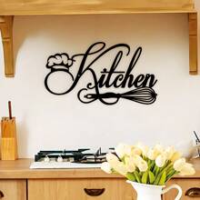 1pc Rustic Farmhouse Metal Kitchen Sign - Antique Wall Decor, Easy To Hang, Perfect For Home, Kitchen Or Restaurant, Mardi Gras And Easter Decorations, Home Decor, Room Decor, Wall Decor Gift Birthday Graduation, Perfect For Modern Home Decor Bedroom Decor