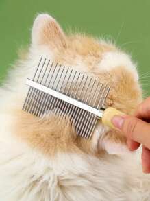 3pcs Stainless Steel Pet Grooming Brushes - For Dogs, Cats, Rabbits, Hamsters And Small Animals - Effective For Detangling, Deshedding And Grooming, Ergonomic Design, Durable For Long-Term Use, Pet Care Accessories