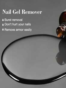 15毫升/瓶 指甲油卸甲液 指甲钢推力器 快速轻松卸除UV凝胶指甲油 半永久指甲油 美甲卸除工具 专业美甲师 无刺激指甲 - 無色 - 查看 5