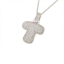 1pc Fashionable Gold A-Z 26 Bubble Letter Pendant Necklace, Suitable For Men & Women Daily Wear