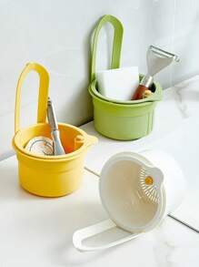 1 pièce Panier de drainage suspendu pour évier - Filtre d'évier de cuisine, panier de séparation des résidus alimentaires, panier-filtre à fruits, convient pour la filtration des résidus de cuisine et le stockage des légumes et des fruits