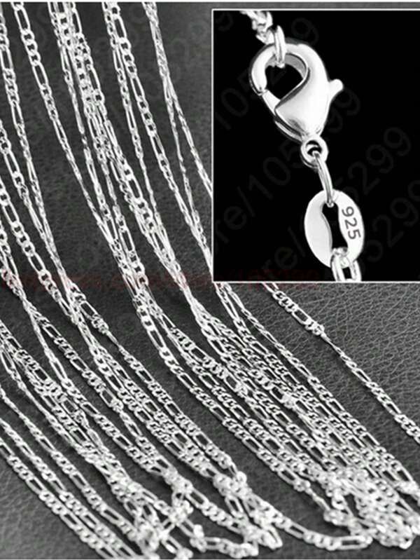 5pcs 40.64-76.2cm (16-30 Inches) Elegant Copper Chain, Refined Casual Necklace Chain, Suitable For DIY Bracelet Necklace Parts, Semi-Finished Jewelry Accessories