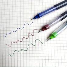 12 piezas Bolígrafos de punta fina de colores - Juego de bolígrafos de punta de plástico de 0.5 mm para escritura y dibujo suaves - Multicolor - Ver 6