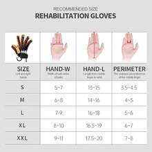 [Última actualización] Accesorios 6 en 1 | Modelo 2025 | Guantes de entrenamiento de masaje de mano inteligente de color naranja, guantes de entrenamiento de la función de la mano, regalo para personas mayores, regalo pensativo, regalo de Navidad perfecto, regalo de Acción de Gracias ideal - Versión de goma plus para mano izquierda - Ver 4
