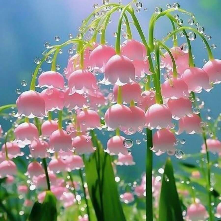 100pcs Lily Of The Valley Flower Seeds, Fragrant White & Pink Perennial ...