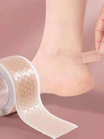 2 rotoli di bendaggi espandibili in silicone - protezioni trasparenti per caviglie, piedi, mani e dita dei piedi, riducono il attrito da tacchi e décolleté, prevengono le vesciche, morbidi e traspiranti, adatti per campeggio, casa, giardino all'aperto