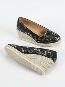 Women's Thick Sole Platform Shoes, 2025 New European And American Fashion Versatile, Minimalist Waterproof Design, Comfortable Casual Woven Shoes
