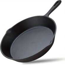 Cast Iron Skillet Cookware Frying Pan Pre-Seasoned Grill Pan Frypan Camping Pan Gift Idea