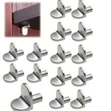 10PCS/50PCS Metal Shelf Support Pegs - Easy Install Cabinet Shelf Brackets For Kitchen, Wardrobe, Closet, Bookshelf - Versatile Shelving Hardware Anchors