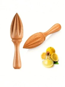 1 pièce Presse-citron manuel, presse-agrumes en bois massif, outil de pressage des agrumes en hêtre pour la cuisine et la cuisson