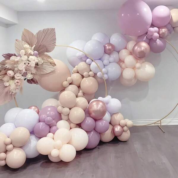 25/40/50 Stück Set lila & rosa Latex Luftballons, 10 Zoll, geeignet für Geburtstagsfeiern, Boho Hochzeiten, Heiratsanträge, Valentinstag, Jubiläumsfeier Dekoration