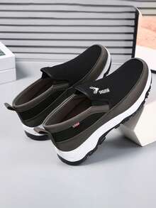 老北京风格休闲帆布鞋，软底防滑老年步行鞋，中老年男士，2000 年代春季风格情人节创意 - 彩色 - 查看 6