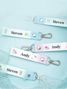 Custom PU Leather Keychain,Personalized Keyring Gift For Back To School Gifts For Kids,Boy Girl Valentine's Day Gifts Unique Gift For Boyfriend Girlfriend Husband Wife Her/Him, Ideal For Birthdays, Anniversaries, Valentine's Day,Children's School Bag Decorations