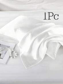 Available In Many Colors Solid Color Pillowcase, Imitation Silk Pillow Case For Hair And Skin, Luxurious And Silky Smooth, Ultra Soft And Breathable, Machine Washable, Soft Pillow Cover With Envelope Closure For Bedroom, Bedding Supplies Gift For Women Man, Luxury Bed Pillow Cover, Ultra Soft Hotel Pillow Protector, Good Gifts For Mum Dad Friend Andtravel Sleep, Wedding Gift, No Filler, Black, White, Gray, Khaki Home Decor Bedroom Decor Room Decor Aesthetic Room Decoration Stuff Living Room Decor Cushion Covers Cushion Pillow Cases - Multicolor - View 17