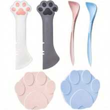 6 PACK Can Lids Pet Food Can Cover Food Mixing Spoons Food Canned Scoop Fits Most Standard Size Dog Cat Can Tops For Pet Cat Dog Feeding Can Wet Food Storage - 6 PCS - 查看 8