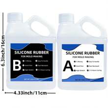 Translucent Shore 15A Silicone Kit 946ml|Semi-Rigid Mold Rubber For Resin Art & Precision Prototyping|Bubble-Free Clarity, 50Min Demold|Color-Stable Casting, 1:1 Mix