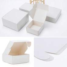 20 Stück quadratische & rechteckige Kartongeschenkboxen, Mini-Verpackungsboxen, Handwerk Seife Kerze Geschenkboxen für Feiertage Geburtstags Party Schulmaterial, Schulanfang