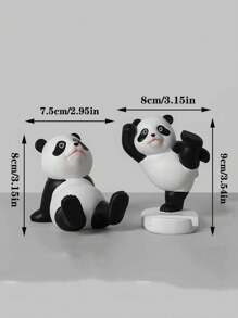 1 szt. Uroczy i wytrzymały uchwyt na tablet i telefon w kształcie pandy, antypoślizgowy i zmywalny