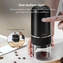 1 件 USB 可充电紧凑型咖啡研磨机，家庭/办公室使用，2 X 500mAh 电池持久耐用，便携式手动咖啡豆研磨机，电动咖啡豆研磨机 - 彩色 - 查看 3