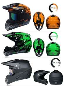 AD 1 szt. kask motocyklowy/terenowy, kask ochronny na rower elektryczny/rower, całoroczna czapka do jazdy górskiej/zjazdowej, unisex