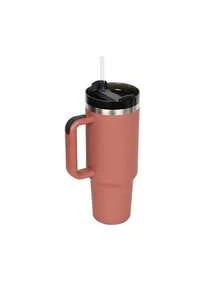 1pc, 40oz Tumbler With Lid, Straw And Handle, Stainless Steel Vacuum Insulated Water Bottle Travel Mug For Iced Coffee, Hot And Cold Tea | 0oz Large Capacity Ice Master Cup Stainless Steel Water Cup Car Cup Straw Mug - Shape - View 14