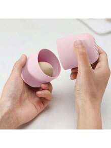 Portable Beauty Egg Organizer Silicone Dustproof Powder Puff Sponge Tray Makeup Eggs Drying Dispenser Carrying Case