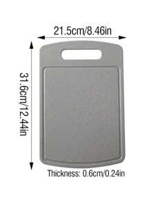 1pc/3pcs Multi-Purpose Plastic Cutting Board, Double-Sided Chopping Board For Cooked Food & Raw Food, Ideal For Kitchen, Home, College Dorm, Apartment