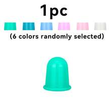 1-5 piezas Producto de cuidado de la salud familiar duradero, ventosas de masaje corporal completo, ventosas de succión de vacío, ventosas de silicona, masajeador anticelulitico, color aleatorio