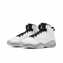 Nike Jordan Lift Off Synthetic Leather Casual Sneaker, Shock Absorbing Anti-Slip Durable Mid-Top Retro Basketball Shoes, White-Gray, For Men - White Ash - View 4