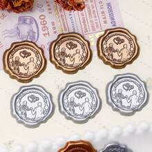 Wax Seal Stickers - Wedding Invitation Envelope Seal Stickers, 30pcs Self-Adhesive Wax Seal Stickers, Perfect For Engagement/Wedding Invitations, Gift Packaging, Envelopes, Souvenir Decorations, Indoor/Artistic Decorations,Back To School,School Supplies