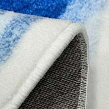 1 Piece Fine Yarn Imitation Cashmere Material Whale Shape Bathroom Rug, Soft And Comfortable, Rubber Non-Slip Backing, Suitable For All Seasons Indoor, Kitchen, Bedroom, Bathroom Decoration, Cartoon Whale Pattern Printing, Machine Washable Rug, Exquisite Gift, Holiday Decoration, Perfect For Decorating Your Home!