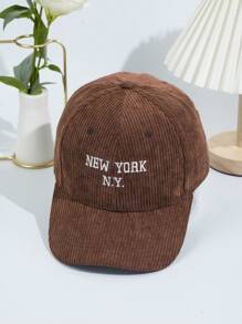 Gorra de béisbol personalizada unisex, de material de pana, adecuada para hombres y mujeres