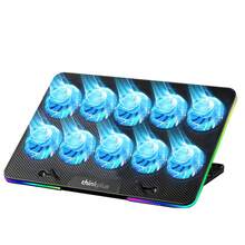 Lenovo Laptop Stand ZJA9 10-Core Fan With Multiple Adjustable Gears Cool Appearance Powerful Compatibility Low Noise Design Triangle Stable RGB Switch Black - Black - View 1