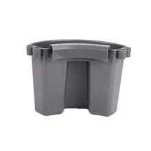 Organizador Universal de Cubeta Herramientas de Detallado de Autos Toallas Cepillos Guante Kits de Almacenamiento Rápido y Fácil Cubeta de Lavado Externa Colgante - Gris - Ver 3