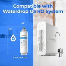 Waterdrop WD-G3-N1CF Filter, 6-Month Lifetime, Replacement For WD-G3-W Reverse Osmosis System - White - View 2