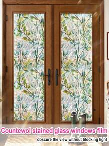 1 Roll Frosted Glass Privacy Film, Stained Glass Window Film, Frosted Glass Film Privacy Window Stickers Non-Adhesive Glass, PVC Film Removable Static Gel Window Film , Shade Window Stickers For Bathroom, Living Room, Home, Office Doors Frosted Decorative Household Electrostatic Adhesive Frosted Glass Window Stickers Wall Stickers Room Decor Wall Decor Wall Sticker Personalised Stickers