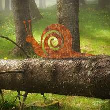 1pc Natural Rusted Countryside Metal Snail Garden Decor, Vintage Style, Outdoor Lawn Decoration, Sturdy Metal Structure, Perfect For Yard Decoration.