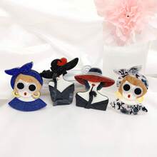 1pc Luxury Personalized Elegant Vintage Acrylic Brooch, Fashion Decorative Accessory Backpack For School Office Accessories Shirts Jacket Jewelry Halloween Clothes Pin Funny Cute Teacher Gifts Costume Accessories Bag Charms Christmas