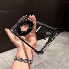 Funda de teléfono transparente, a prueba de agua y golpes, resistente a los arañazos, con soporte magnético en las 4 esquinas anti-caída para Poco X7 Pro/X6Pro/X5/X4 GT/X3Pro/F7Pro/F7Ultra/F6Pro/F5 Pro/F4/F3/M6 Pro/C61/C65/C75