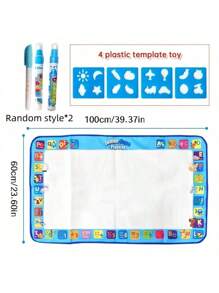 Juego de paño y bolígrafo de agua de diversión para dibujar, manta de dibujo reutilizable de gran tamaño, adecuada para dibujar con agua, reconocimiento de colores, oficina, escuela, dibujo, estudiantes, marcadores, papelería, niños, niñas, útiles escolares, juguetes de niñas, set de arte de niños, expande tu mente, inspira la creatividad práctica, vacaciones de Pascua, regalos de cumpleaños, vuelta al cole