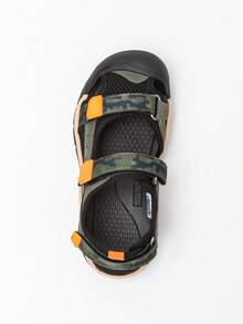 mini bala 男童水凉鞋 - 防滑柔软夏季鞋，2025年新品 - 黑綠色調 - 查看 5