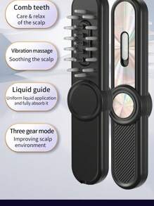 Hair Growth Comb With Hair Treatment Applicator, Rolling Ball, Red And Blue Light Electric Massager And Developer