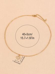 1 Stück Cut Out Kleeblatt Anhänger Halskette, kubischer Zirkonia Glücks Kleeblatt Anhänger, Kupfer kubischer Zirkonia Anhänger mit Edelstahl Kette, Edelstahl Schmuck, Geschenk für Frauen, Tägliches Accessoire