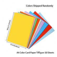 20 Sheets A4 Colored Card Paper 10 Colors (8.26*11.69in) Double-Sided Handmade Origami Printing Card Making Diy Art Handmade Paper School Supplies School Supplies, Back To School