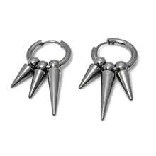 1 Pair Punk Gothic Hiphop Style Multiple Spike Stud Unisex Fashion Accessory