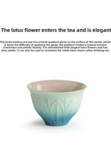 1pc Minimalist Ceramic Tea Cup, Multifunctional Practical Personal Tea Cup, Ceramic Bowl Kitchen Tea Set, Kitchen Accessories Back To School