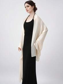 Skulpturierter Tüll-Abendumhang - Licht-Spiel-Raffung für Hochzeiten/Empfänge Outdoor