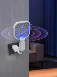 1 Stück USB-Moskito-Klatsche-Falle mit UV-Licht, tragbares Insekten-Schläger-Moskito-Killer-Lampe für Zuhause, Outdoor, Auto, Camping, Reisen, Hotel - Schädlingsabwehr